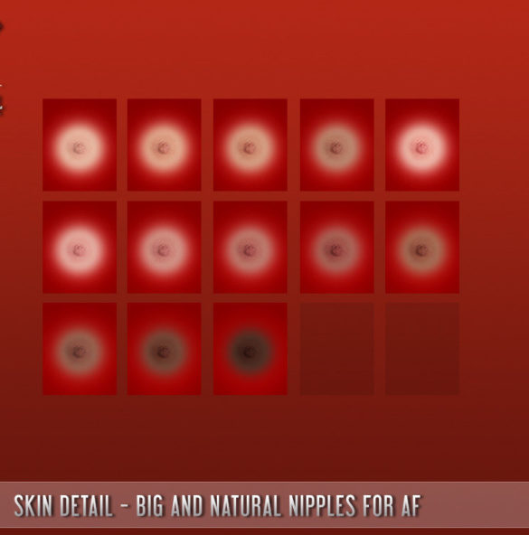 TS4 Skin Detail Big and Natural Nipples