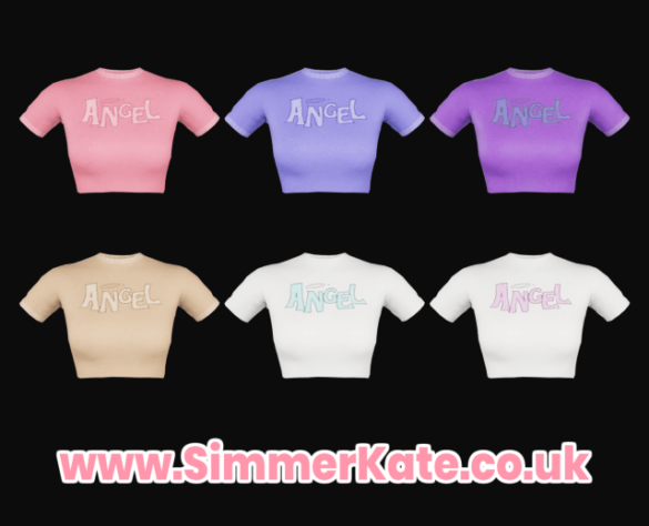angel crop tops