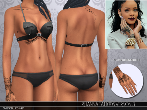 Rihanna Tattoos hati tattoos 2