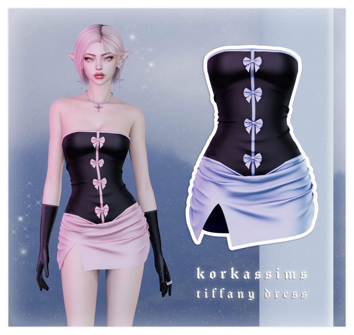 tiffany dress new mesh by korkassims