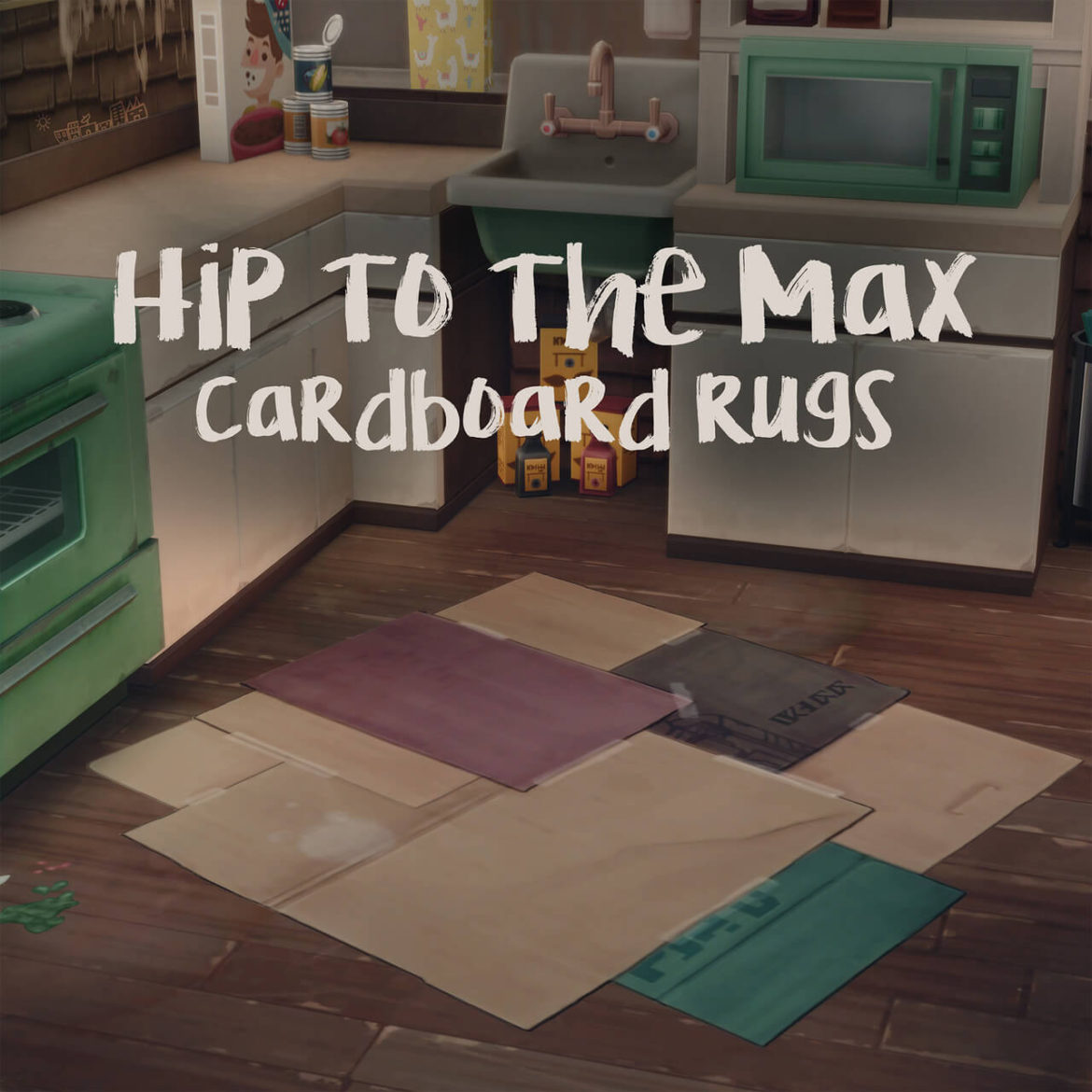 hip cardboard rugs