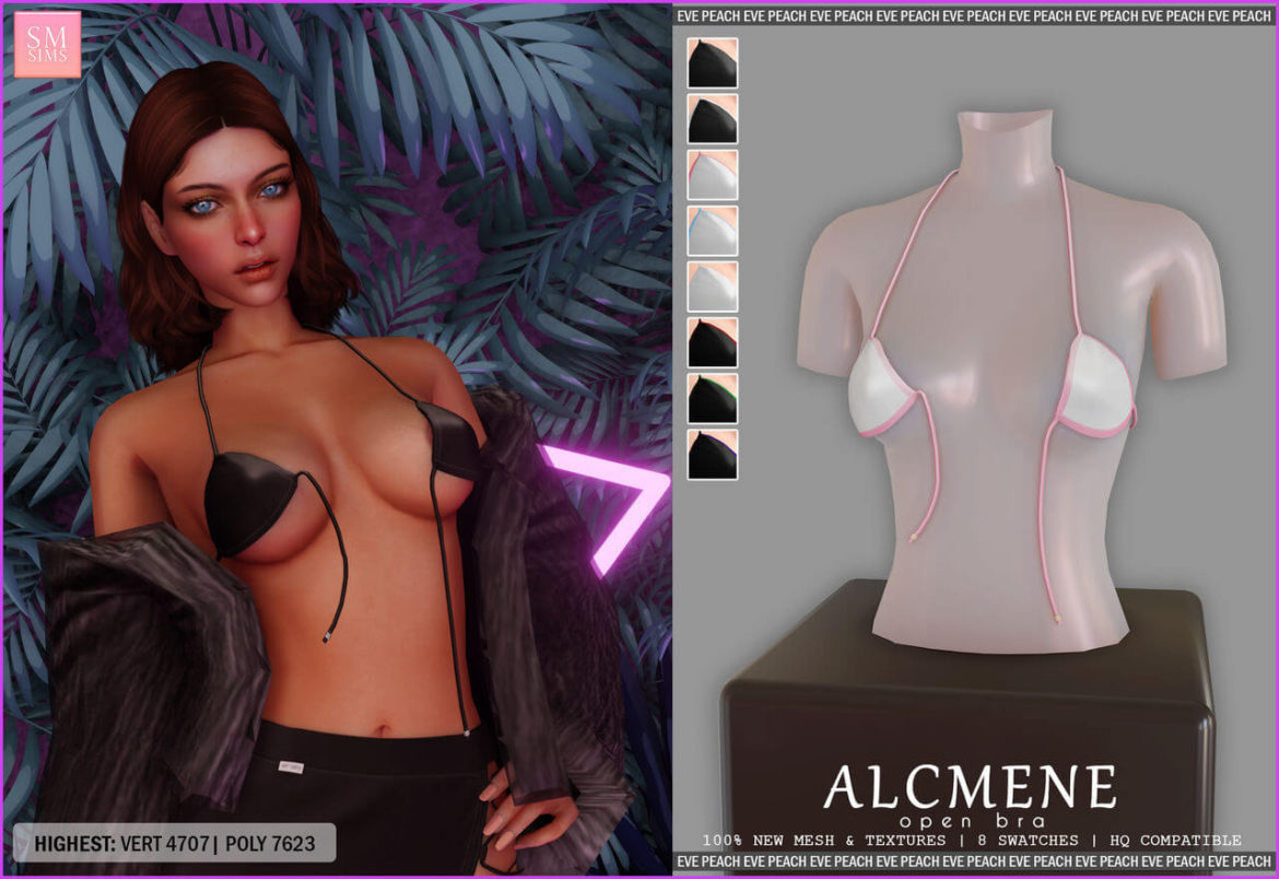 PEACH | Alcamene Open Bra