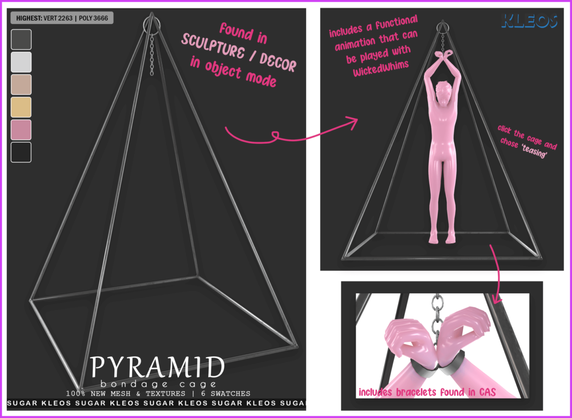 SUGAR | Pyramid Bondage Cage