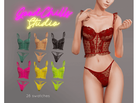 Lingerie Jul22 Lace 2 pc Set