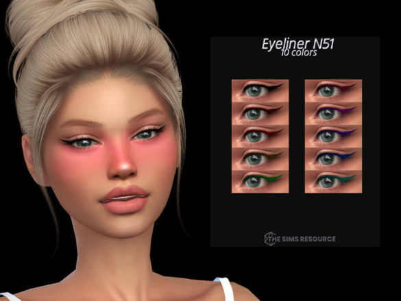 Eyeliner N51 Sims 4 Makeup