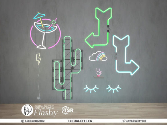 Flashy neon set