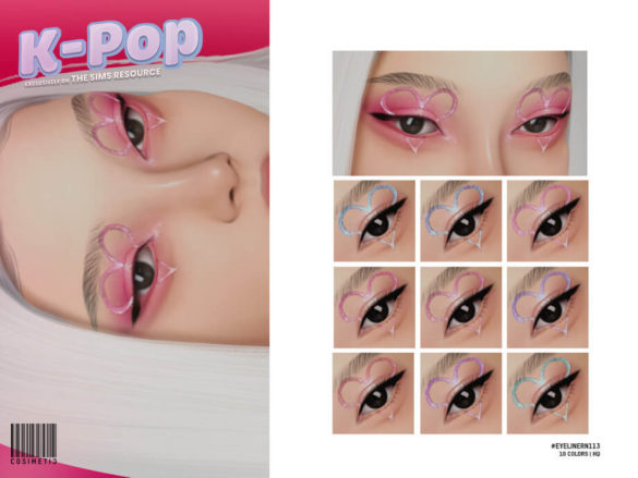 K-POP Heart Eyeliner | N113