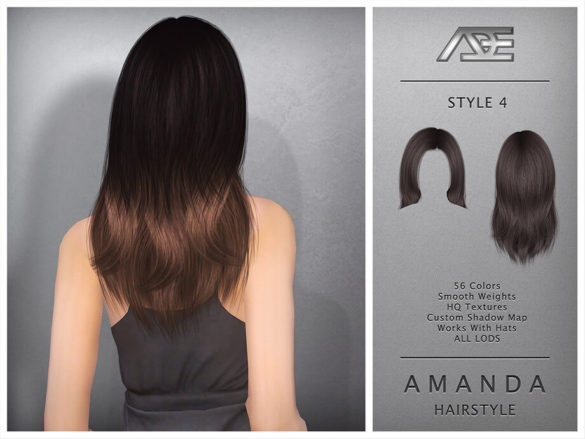 Amanda - Style 4 (Hairstyle)