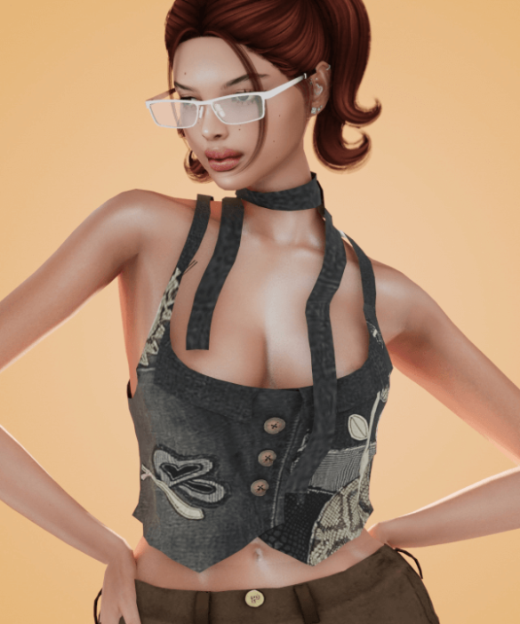 Muffler Vest Top