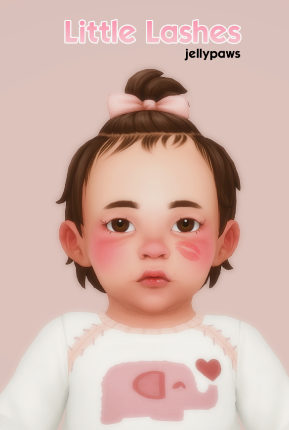 jellypaws sims 4 Little Lashes
