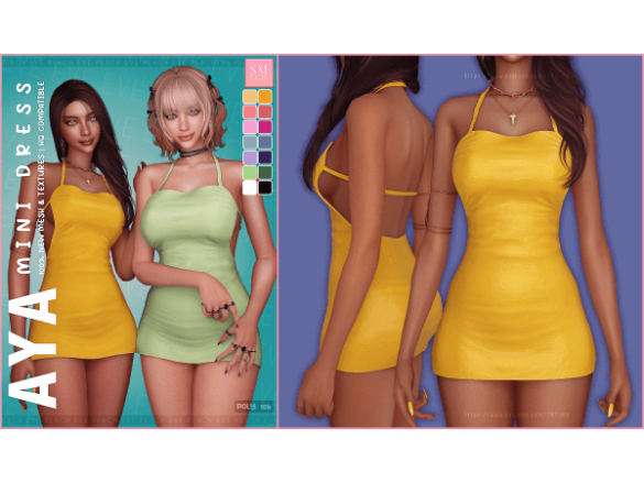 PEACH Aya Minidress