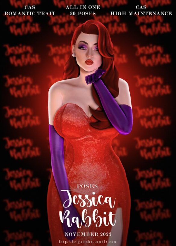 Jessica Rabbit Pose Pack & CAS