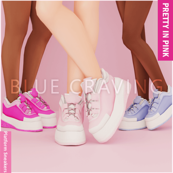 Pretty in Pink - Platform Sneakers