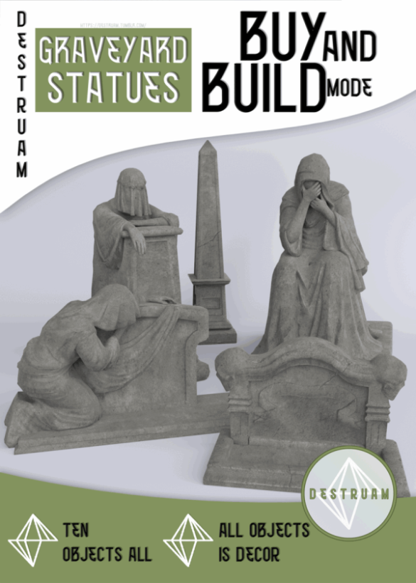 Graveyard statues