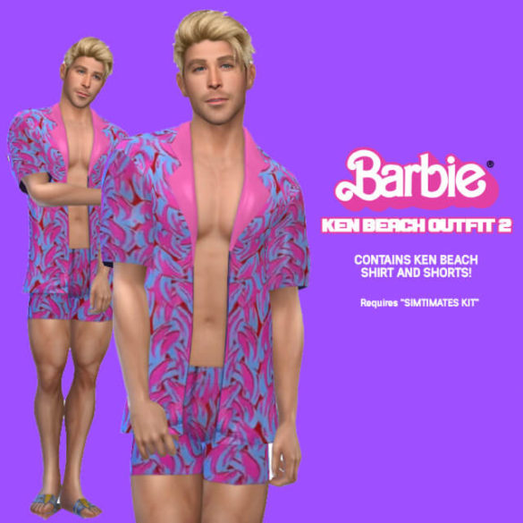 KEN BEACH OUTFIT 2 GRETA GERWIG'S BARBIE