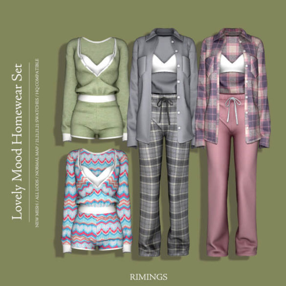 [RIMINGS] Lovely Mood Homewear Set