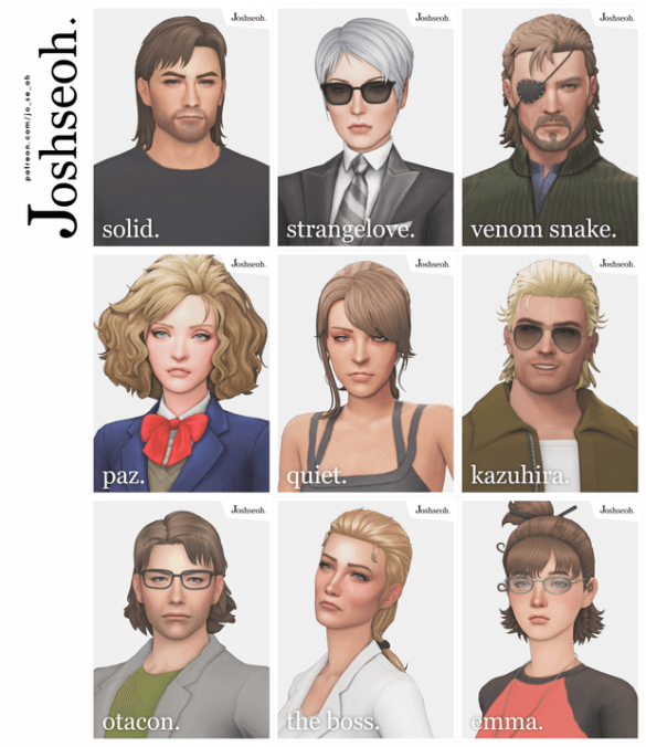 Metal Gear Solid Hair Pack
