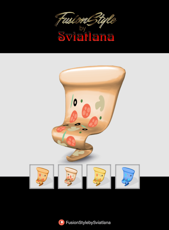 Pizza chair for cafe