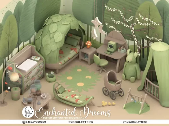 ENCHANTED DREAMS KID BEDROOM CC SIMS 4