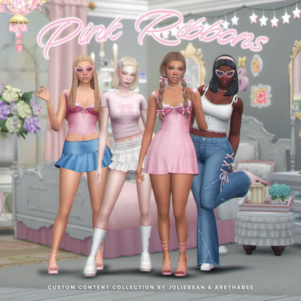 Pink Ribbons Collection by Joliebean & Arethabee