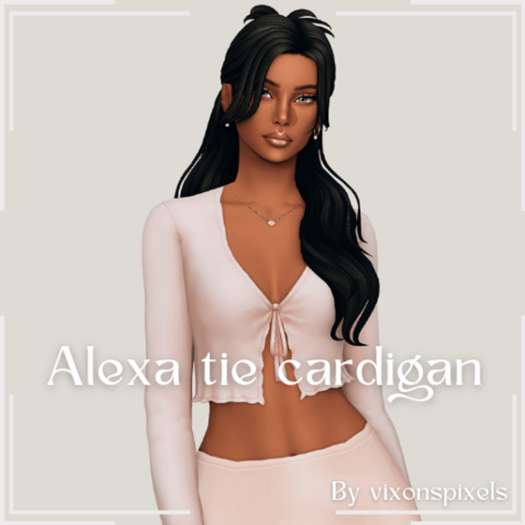 Alexa tie cardigan