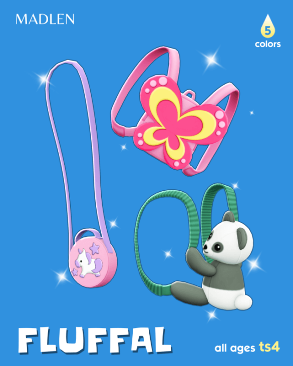 Fluffal Backpack Set - Best Sims Mods