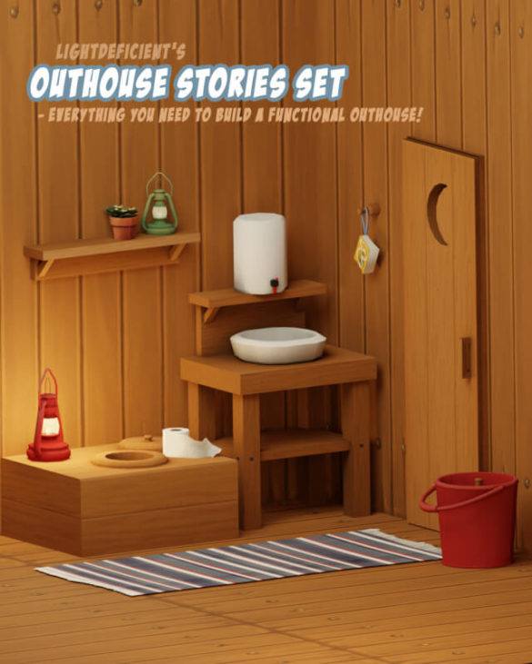 Outhouse Stories Set Maxis Match Build
