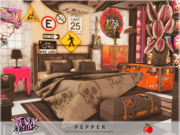 Punk Rebels - Pepper bedroom