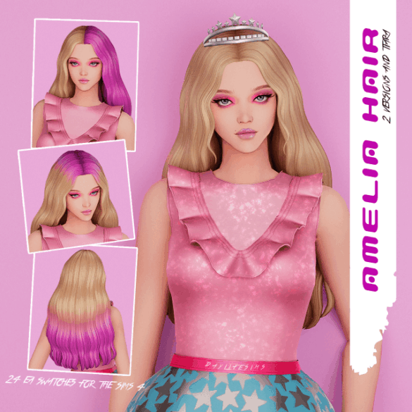 AMELIA HAIR - 2 versions and tiara