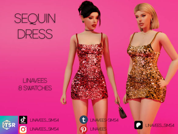 MADDISON - SEQUIN MINI DRESS