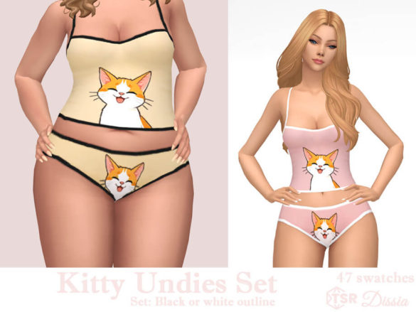Kitty Undies Set